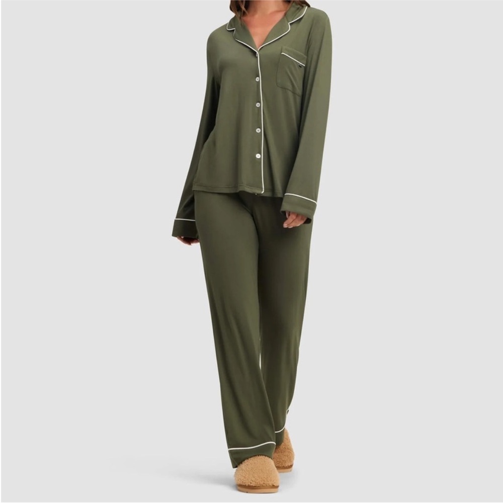 Cozy Earth Olive Green Women's Pajama Set